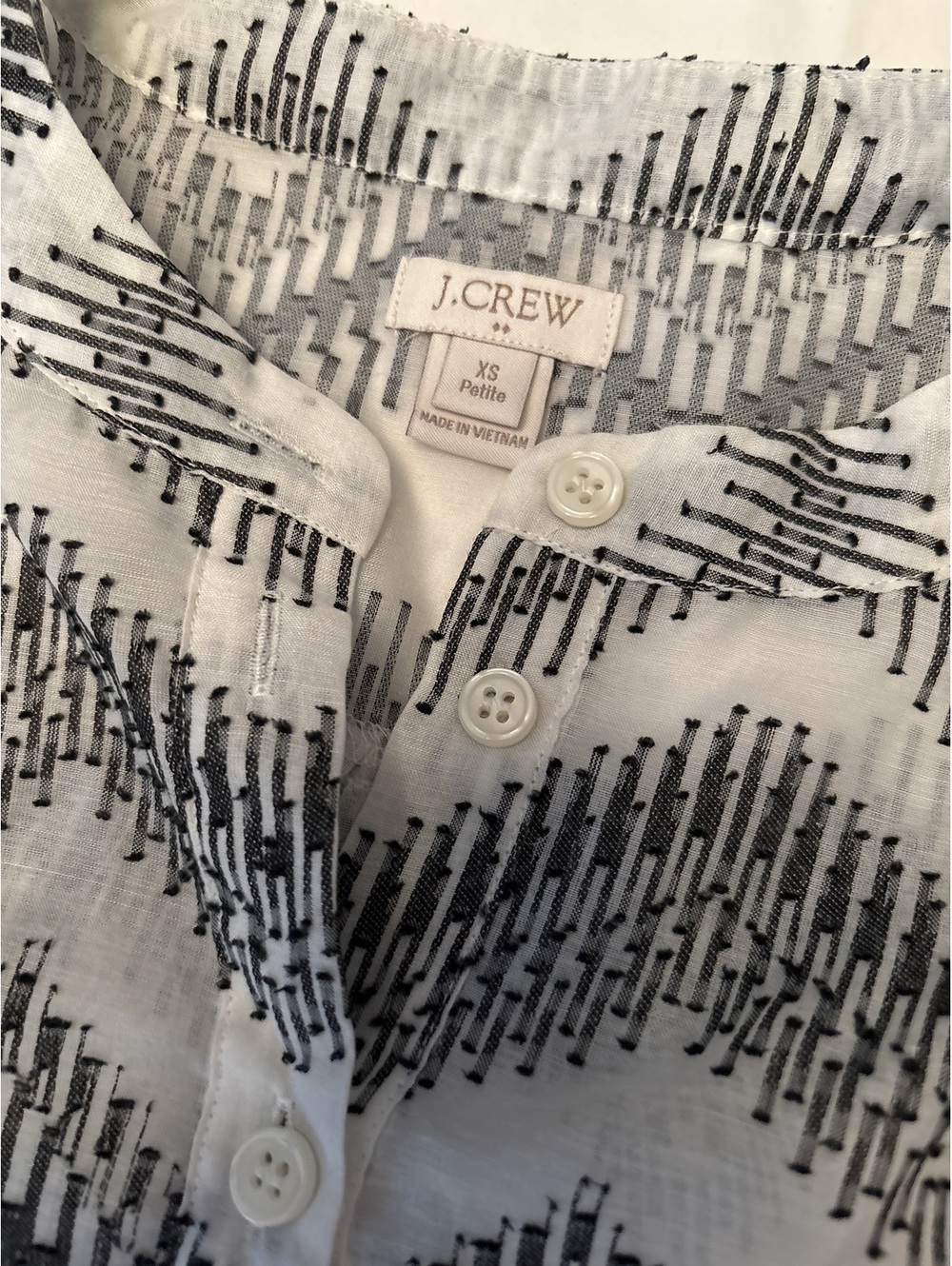 J Crew Embroidered Top XS